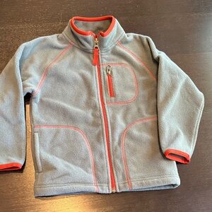 Hanna Andersson Gray and Orange Kids Jacket